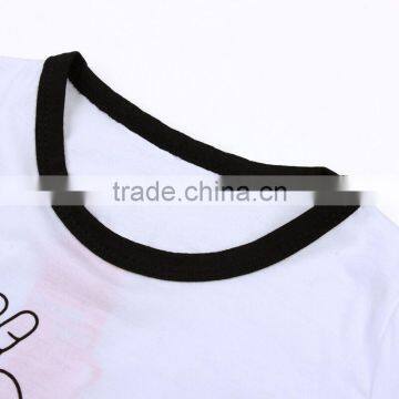 2017 Latest Design Baby Children Clothes Summer Short Sleeve White Cotton Custom Polo T-shirt photo-2