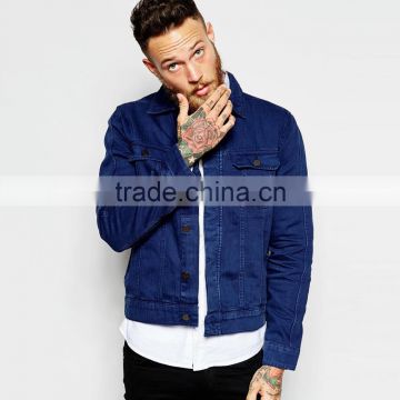 OEM denim jacket men plain denim jacket wholesale