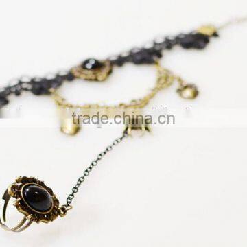 Handmade Lace Spider Bracelets With Ring National Special Jewelry Bracelet Sets Wholesale photo-3