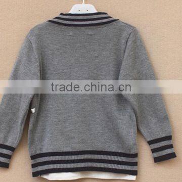 Wholesale Hand Knitted V-neck School Uniform Cardigan Sweaters photo-2