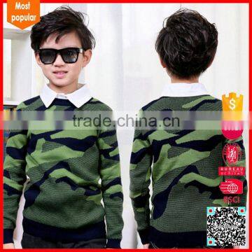 Hot selling cashmere kid intarsia sweater