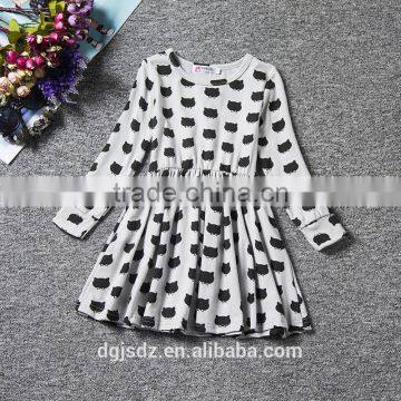A0235#2017Soft Hand-feel Sleevecotton Dress Girls Baby Girl Names Unique photo-2