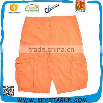 Men's Light Orange Ripstop Cargo Work Shorts Online