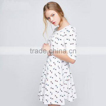 Z&M New children latest fashion dress designs women cartoon dress new design night dress 2017