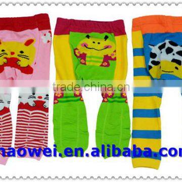 baby wearing big PP design cotton jacquard tights cute baby tights Baby Girl Pantyhose