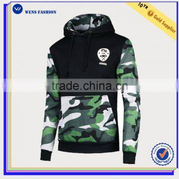 Hot Sale Hoodie With Thick Strings Men Gym Hoodie Wholesale Camo Hoodie Sweatshirt