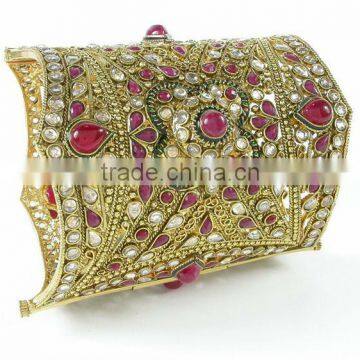 Designer Single set Polki and kundan Bridal Bangles