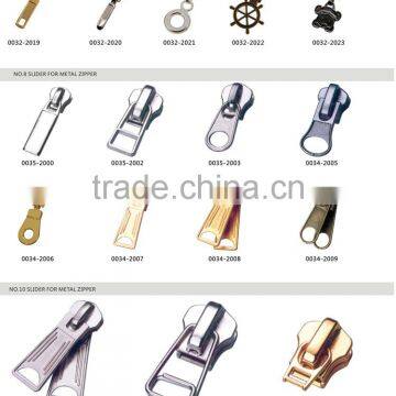 Factory Wholesale and Custom Nickel Metal Two Sided Zipper Slider for Bag photo-4