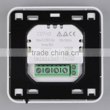 Touch Screen Weekly Programmable Heating Thermostat Blue Backlit C07.H3 16A Cheap Price Hot Selling photo-4