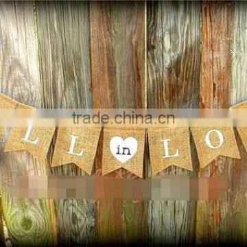 FALL in LOVE Wedding Banner Burlap Venue Decoration Photo Prop Engagement Bunting photo-3