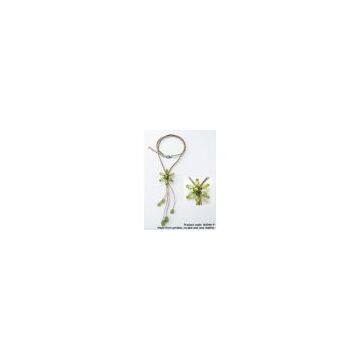 Thailand Peridot Flower Necklace