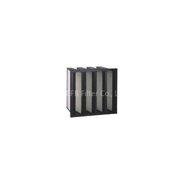 V - bank 610  305  292mm Non - clapboard HEPA Box Filters with galvanized steel sheet frame