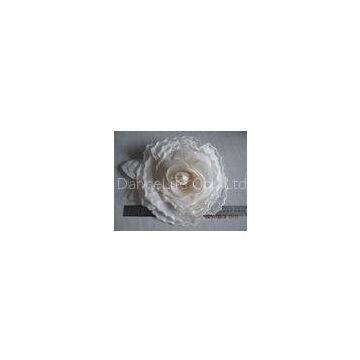 Hair Fascinators Craft  White Silk flower Heads Headpiece Bridal For Thanksgiving Day