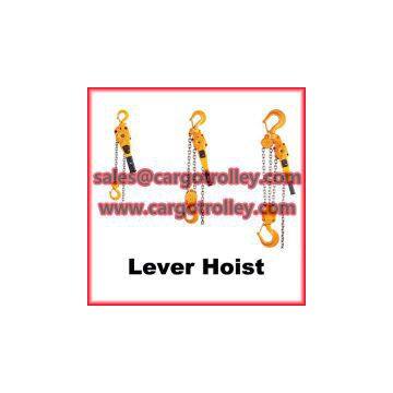 Lever chain hoist manual instruction