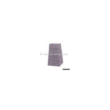 stone bollard, G341 parking stone,   granite stop stone column