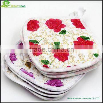 Colorful Printed Cotton Pot Holder metal wall flower pot holder wholesale cotton white pot holders factory