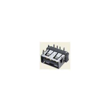 USB A Female short body DIP 90 degree