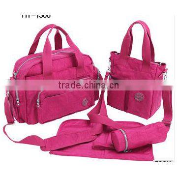 4pcs 2colors Hot sale high quanlity aardman waterproof functional adult diaper bag for mother