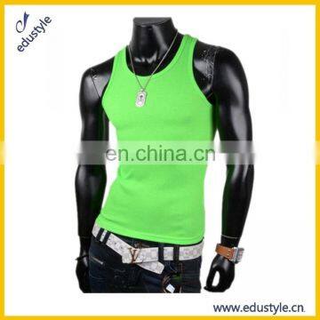 2017 Stylish 80 Cotton 20 Poly Blank Long Tank Tops Men