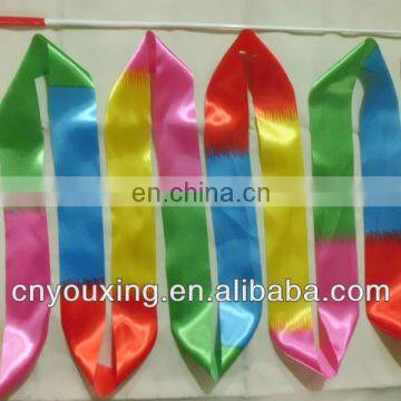 Colorful rhythmic gymnastic ribbons,playing ribbons for kids