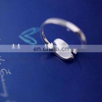 925 Sterling Silver Pave Wire Drawing Fish Pattern Open Ring Adjustable Size Free Finger Ring photo-4