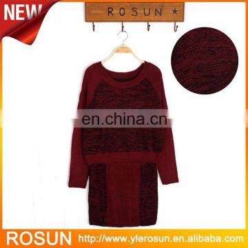 Guangzhou Sweater Factory Wholesale Sweat Suits Lady Two-Piece Suit