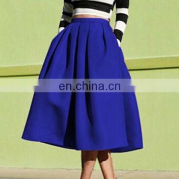 Europe Style New Trendy Solid Color Plus Size Skirt For Women