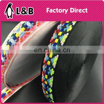 ribbons 2017 embroidered trims polyester jacquard ribbon wholesale