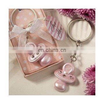 Baby Pink Pacifier Keychain Favor