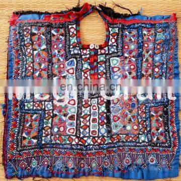 Vintage Handmade Banjara Neck Yoke- Designer mirror work and embroidery Yoke Neck-