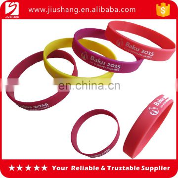 Personalized fitness sports silicone bracelet no minimum