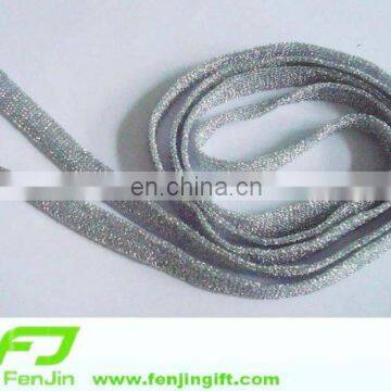 silver glitter shoelace