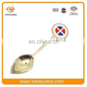 Matt Gold Metal Spoon/Souvenir Promotional Teaspoon