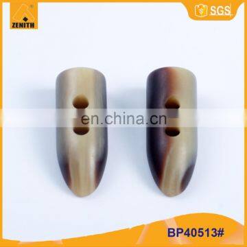 Fancy Resin Polyester Imitation Ox Horn Button BP40513