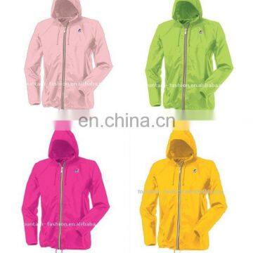 promotion foldable nylon windbreaker with logo