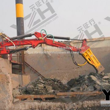 Casting And Foundry Stationary Hydraulic Rock Breaker Boom System