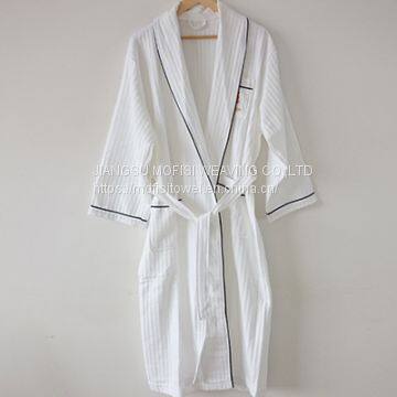 Professional High Quality White Waffle Bathrobe for Hotel photo-2