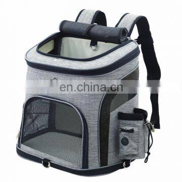 New Design Upgraded Cationic Flax Luxury Breathable Pet Backpack Cat Bag Cat Cage Dog Bag Pet Backpack Pet Travel Bag photo-5