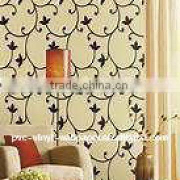 vinyl coated wallpaper/ chinese word wallpaper/ hemp wallpaper mur de la chambre de papier