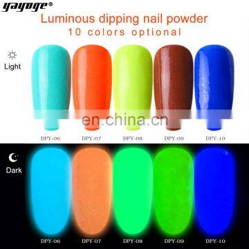 Best Price Color Supplier Decorate Noctilucent Dipping Nails System Glow in Dark Powder Acrylic Powder photo-6