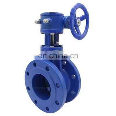 Bundor new design 30 inch butterfly valve double eccentric  flanged butterfly valve