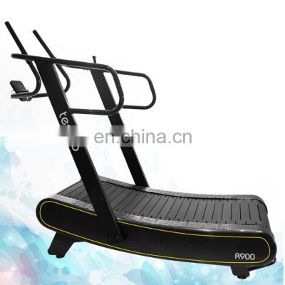 Running machine life fitness commercial treadmill wooway curved self-generating manual treadmill for gym use