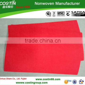 Needle punched fabric for shoe material