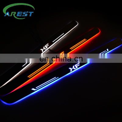 Carest LED Door Sill Streamed For JAGUAR XF (X250) 2008-2015  Scuff Plate Acrylic Door Sills Car Sticker Accessories