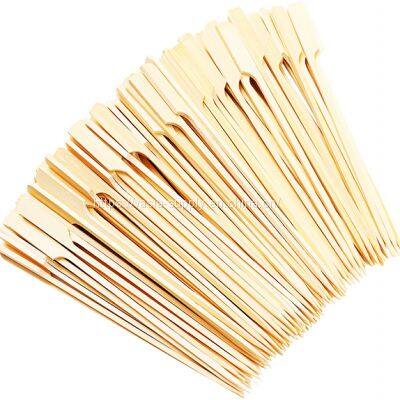 Natural bamboo paddle handles skewer bamboo sticks bamboo skewer handle roasting sticks barbecue skewers bbq skewers shish kabob skewer