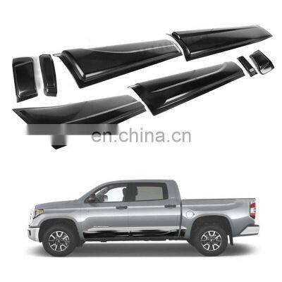 Black Abs Plastic Side Door Moulding For Tundra 2014-2019