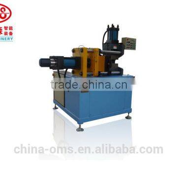 metal pipe end forming machine with flinging mode