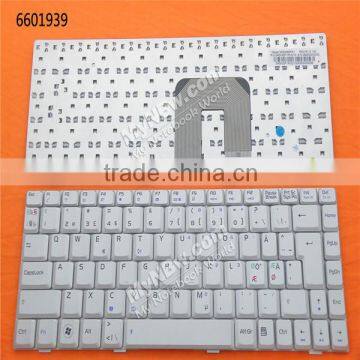 Original laptop keyboard for ASUS F9 SILVER Layout Nordic