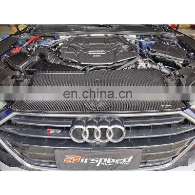 Cheap New Product High Strength Dry Carbon Fiber Engine Filter Cold Air Intake Kit For AUDI A7C8 photo-2