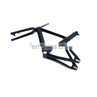 Modify Luxury Matt Black Carbon Fiber Track Bicycle Frame Bike Frameset With Stem for BSA photo-4